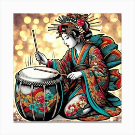 Japan Geisha Visual 79 Canvas Print