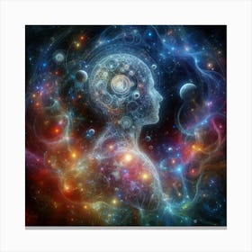 Nebula And Galaxy Canvas Print