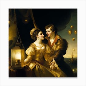 Lovers Canvas Print