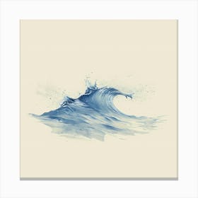 Crashing Blue Wave Canvas Print