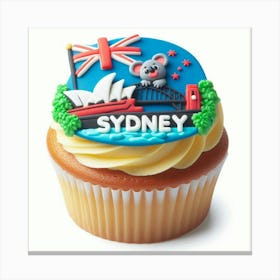 Sydney Cupcake Canvas Print