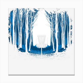 Disc Golf Into The Woods Canvas Print