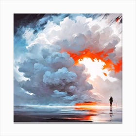 Smokey clouds Canvas Print