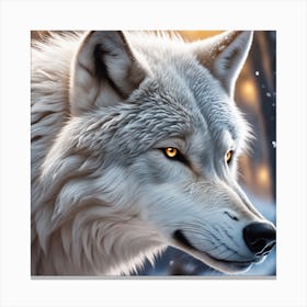 White Wolf 1 Canvas Print