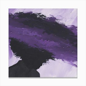 Woman With A Purple Hat Canvas Print