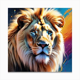 Lion Painting 89 Canvas Print