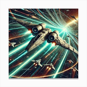 Nebula Weaver High Maneuverability Converted Canvas Print