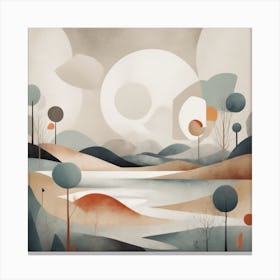 Abstract Landscape Painting Canvas Print