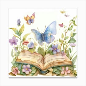 Butterfly Book 1 Canvas Print