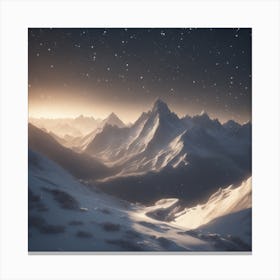 Mountain Landscape - Mountain Stock Videos & Royalty-Free Footage 1 Canvas Print