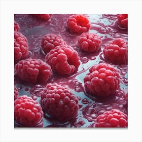 0 Amazing Raspberries Film Still Raspberry Splash Esrgan V1 X2plus1 Canvas Print