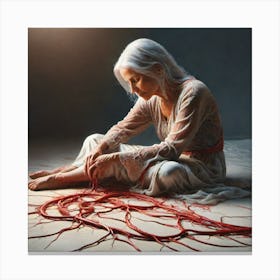 'The Old Woman' Canvas Print