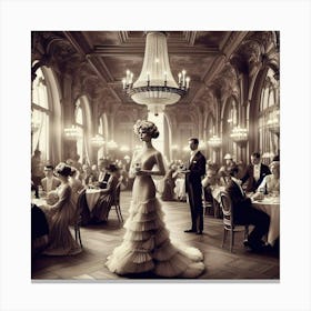 Parisian Banquet Canvas Print