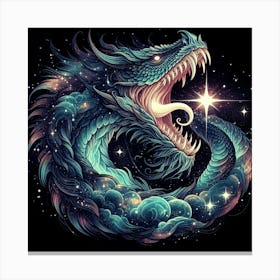 Dragon In Space 1 Canvas Print