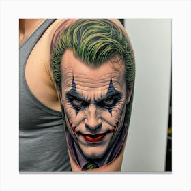 Joker Tattoo 28 Canvas Print