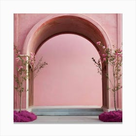 Pink Archway 13 Canvas Print