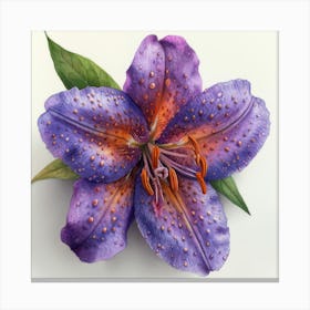 Purple Lily 1 Canvas Print