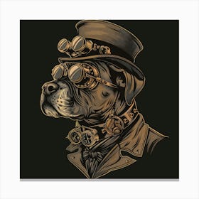 Steampunk Dog 6 Canvas Print