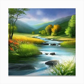 Landscape Painting 200 Canvas Print