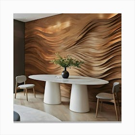 Wavy Wall 13 Canvas Print