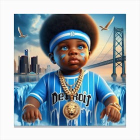 D Town Baby Canvas Print