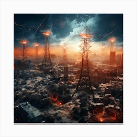 Apocalypse City Canvas Print