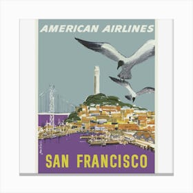 American Airlines San Francisco Canvas Print