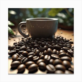 Coffee Beans 130 Canvas Print