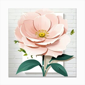 Peony Flower Canvas Print