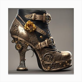 Steampunk Shoes Canvas Print