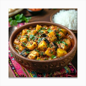 Indian Curry In A Bowl 1 Canvas Print