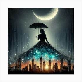 Cityscape Painting Canvas Print