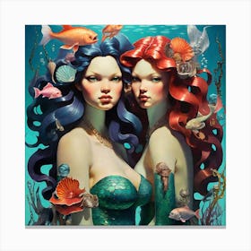 Mermaids Canvas Print