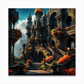 Fantasy Castle Story Canvas Print