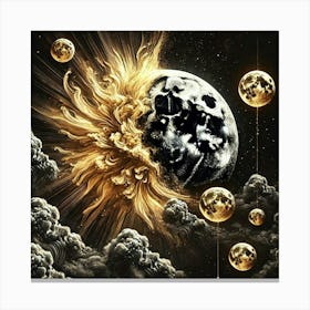 Moon In The Sky 7 Canvas Print