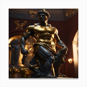 Statue Of Hercules Canvas Print