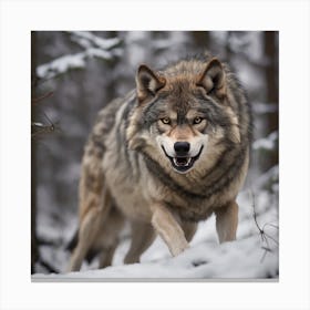 wolf power Canvas Print