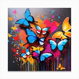 Colorful Butterflies 65 Canvas Print