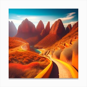 Road In The Mountains 2 Canvas Print