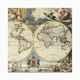 World Map Canvas Print