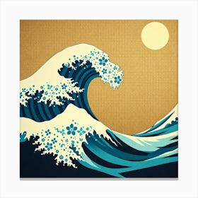 Great Wave Off Kanagawa 9 Canvas Print