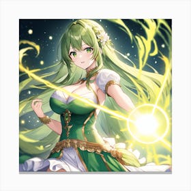 Green Mage Val Canvas Print