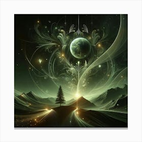 Earth In The Sky Canvas Print