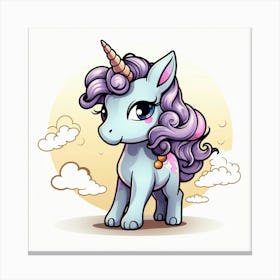 Cute Unicorn 558 Canvas Print