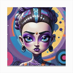 Alien Girl Canvas Print