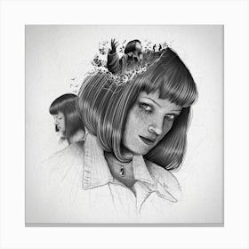 Pulp Fiction Mia Wallace Canvas Print