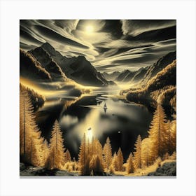 Infrared Painting Canvas Print