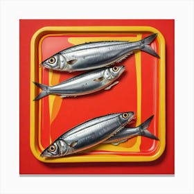 Sardines Art Prints (14) Canvas Print