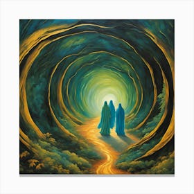 Following The Light Canvas Print