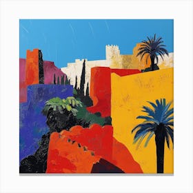 Abstract Travel Collection Marrakech Morocco 6 Canvas Print